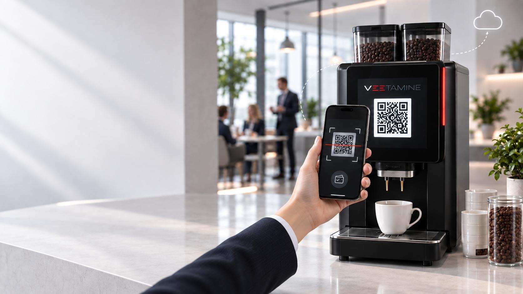 Verwandeln Sie Ihre Maschine in eine digitale Verkaufsstelle. 1